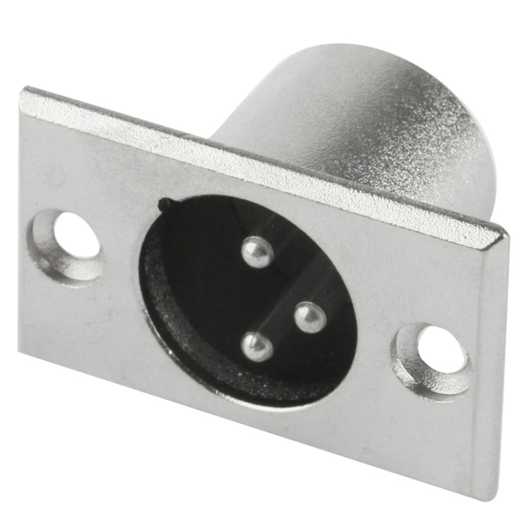 Connettore XLR maschio 3 pin da pannello con bloccaggio metallico