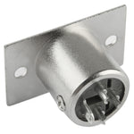 Connettore XLR maschio 3 pin da pannello con bloccaggio metallico - immagine 3