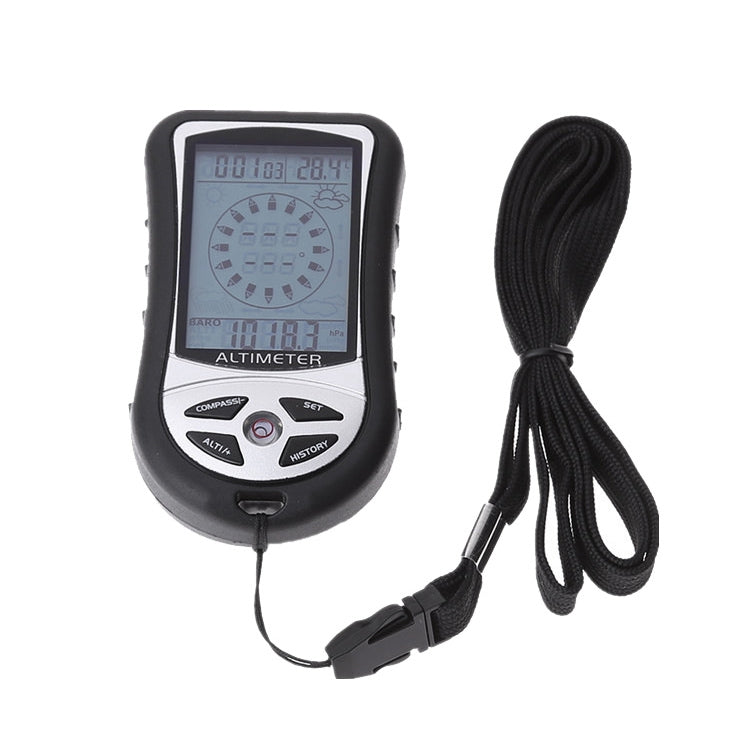 Termometro digitale con altimetro, barometro e bussola