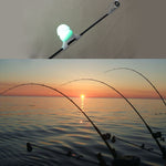 Campanello d'allarme luminoso per canna da pesca con batteria 3V