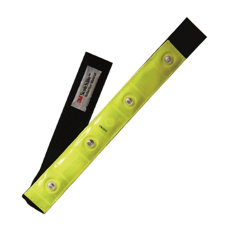 Fasce riflettenti con 4 luci LED per braccia e gambe
