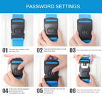 Tracolla regolabile con blocco password per bagagli