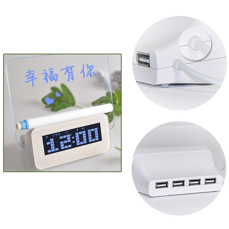 Termometro digitale multifunzione con HUB USB 4 porte