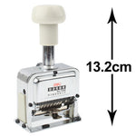Numeratore automatico in metallo con inchiostro codice 8