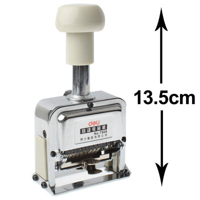 Numeratore automatico in materiale metallico con inchiostro