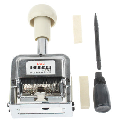 Numeratore automatico in materiale metallico con inchiostro