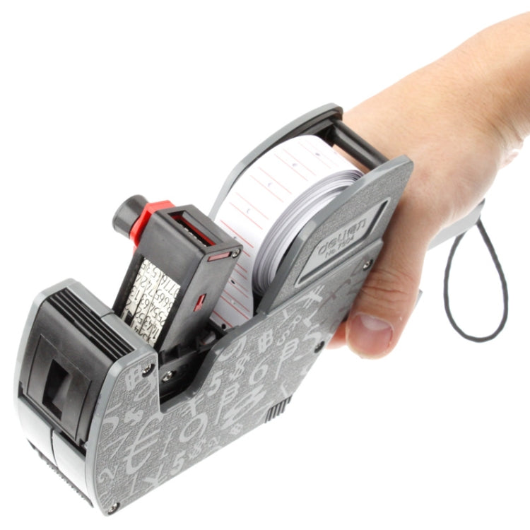 Prezzatrice portatile a 8 cifre con inchiostro grigia