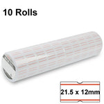 Carta per etichettatura prezzi 21,5x12 mm 10 rotoli