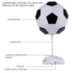 Lampada da comodino colorata con LED multicolore USB