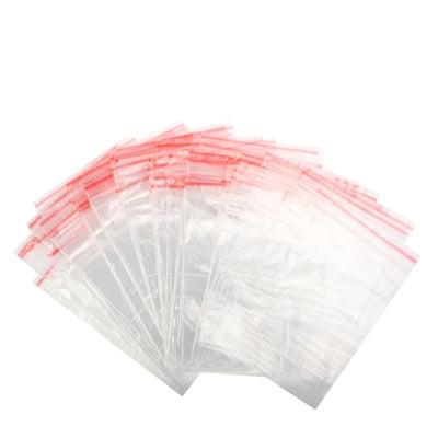 100 sacchetti di plastica con sigillo autoadesivo di alta qualità (18x26 cm)