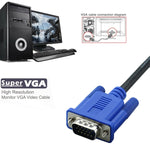 Cavo VGA 15 pin maschio a maschio 1,5 m per monitor LCD