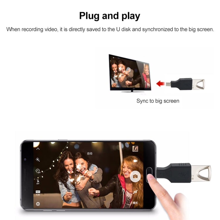 Adattatore Micro USB a USB 2.0 con funzione OTG