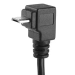 Cavo adattatore Micro USB maschio-femmina 90° 25 cm