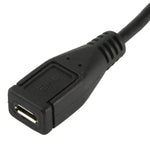 Cavo adattatore Micro USB maschio-femmina 90° 25 cm