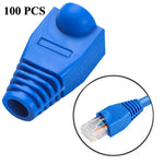 Copricavi per cavi di rete RJ45, set da 100 in 7 colori - immagine 6