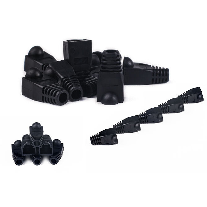 Copricavi per cavi di rete RJ45, set da 100 in 7 colori - immagine 3