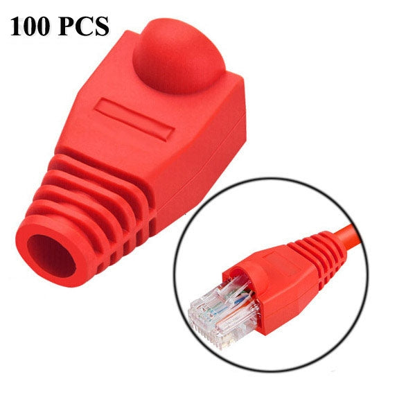 Copricavi per cavi di rete RJ45, set da 100 in 7 colori - immagine 5