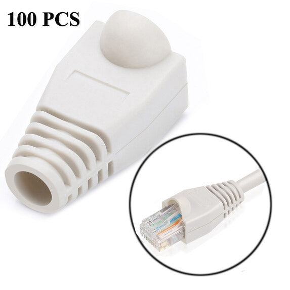 Copricavi per cavi di rete RJ45, set da 100 in 7 colori - immagine 7