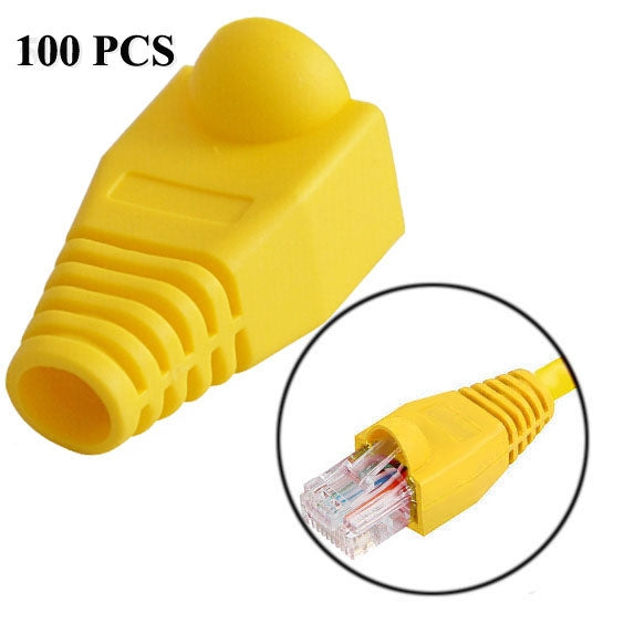Copricavi per cavi di rete RJ45, set da 100 in 7 colori - immagine 10