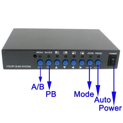Quad splitter video VGA per 4 o 8 videocamere - immagine 3