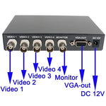 Quad splitter video VGA per 4 o 8 videocamere - immagine 4