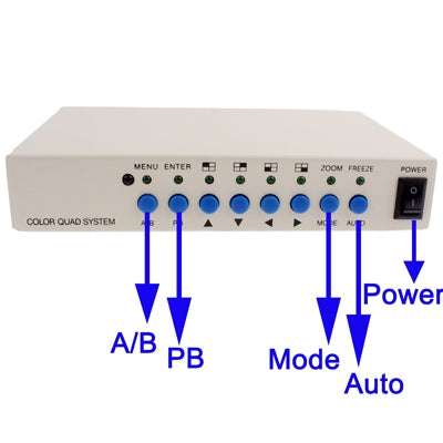 Divisore video CCTV a 4 canali con modalità PIP e NTSC/PAL - immagine 5
