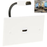 Pannello a muro HDMI femmina-femmina con cavo 18,5 cm