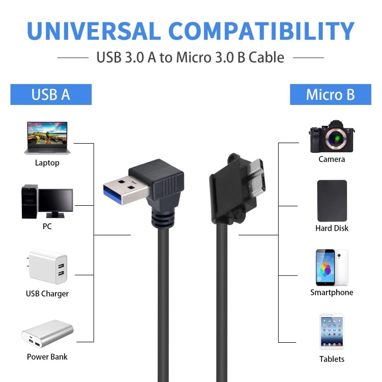 Cavo dati USB 3.0 Micro USB 3.0 a 90° per Galaxy Note III - immagine 4