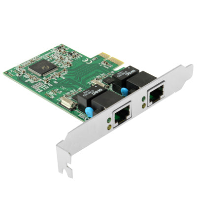 Scheda controller Dual Gigabit Ethernet PCI-Express 2 porte RJ45