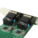 Scheda controller Dual Gigabit Ethernet PCI-Express 2 porte RJ45