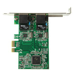 Scheda controller Dual Gigabit Ethernet PCI-Express 2 porte RJ45