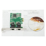 Scheda controller Dual Gigabit Ethernet PCI-Express 2 porte RJ45