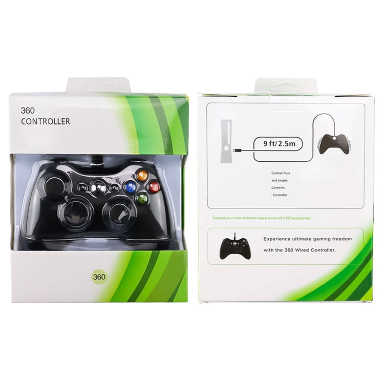 Gamepad cablato USB 2.0 per Xbox 360 con cavo 2,5 m