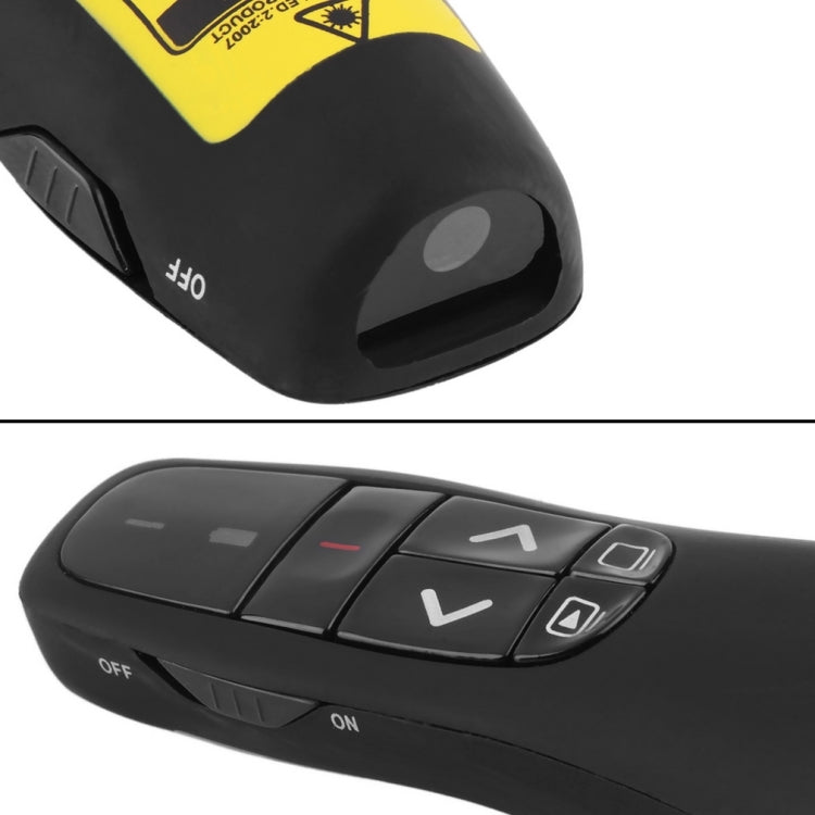 Presentatore multimediale con puntatore laser e ricevitore USB