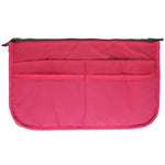 Borsa cosmetica portatile in nylon con doppia cerniera