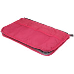 Borsa cosmetica portatile in nylon con doppia cerniera