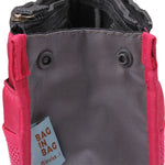 Borsa cosmetica portatile in nylon con doppia cerniera