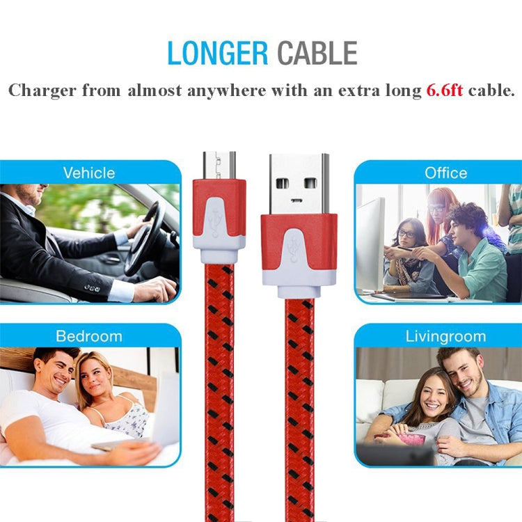 Cavo dati Micro USB a USB in tessuto 2 m