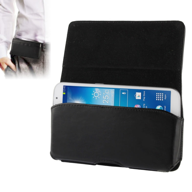 Custodia portafoglio in pelle con clip per Galaxy Mega 6.3