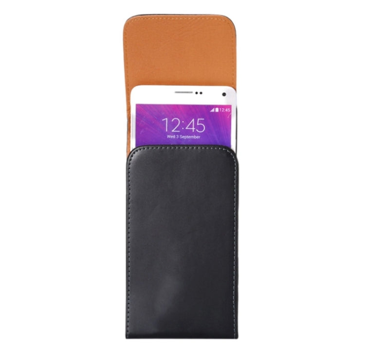 Custodia in pelle con chiusura verticale per smartphone