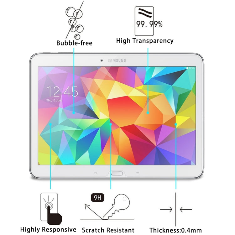 Pellicola vetro temperato 9H per Galaxy Tab 4 10.1 T530