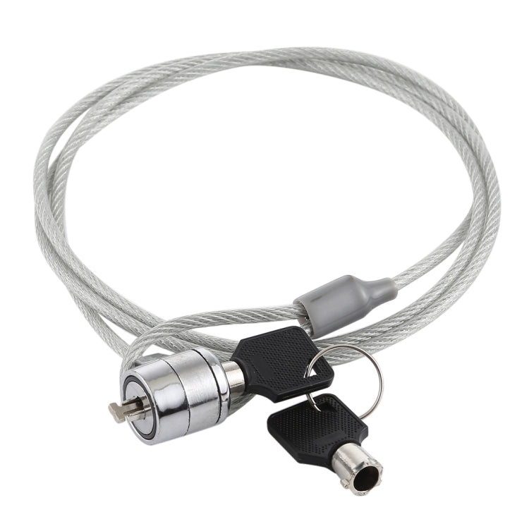 Cavo antifurto per notebook con lucchetto e chiavi 1,2 m