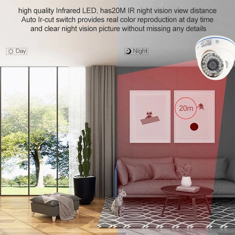 Telecamera di sorveglianza CMOS 420TVL con 36 LED IR - immagine 11