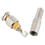 Connettore BNC maschio-femmina a saldare 50/75 Ohm