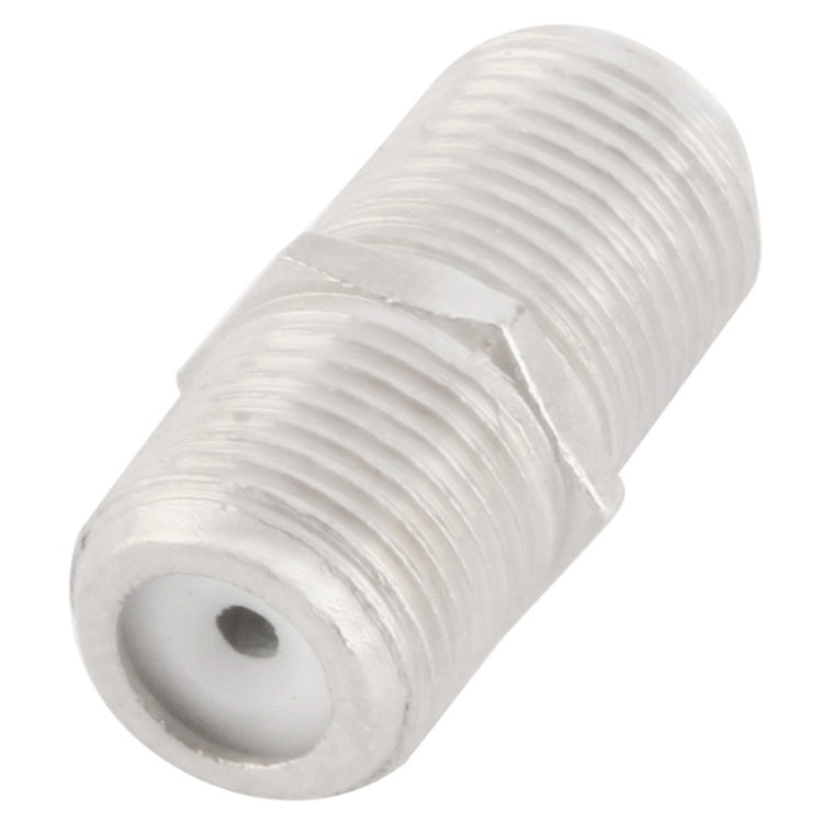 Adattatore F femmina-femmina in metallo nichelato, 3 cm