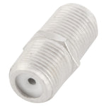 Adattatore F femmina-femmina in metallo nichelato, 3 cm - immagine 2