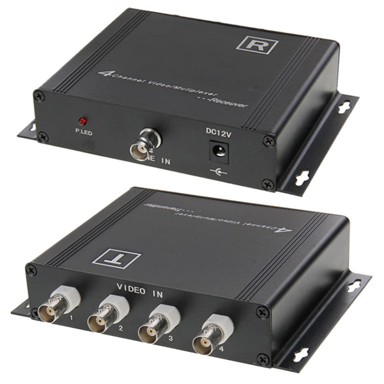 Trasmettitore e ricevitore video multiplexer a 4 canali