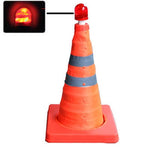 Cono stradale con luci lampeggianti altezza 44 cm