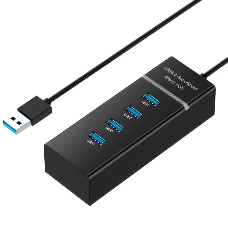 Hub USB 3.0 a 4 porte con LED velocità 5 Gbps
