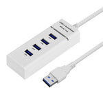 Hub USB 3.0 a 4 porte con LED velocità 5 Gbps